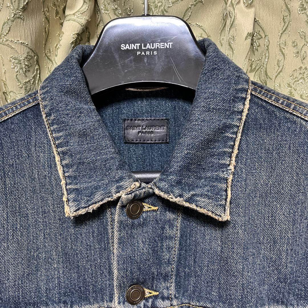 【室内試着程度】Saint Laurent Parisのデニムジャケット、S