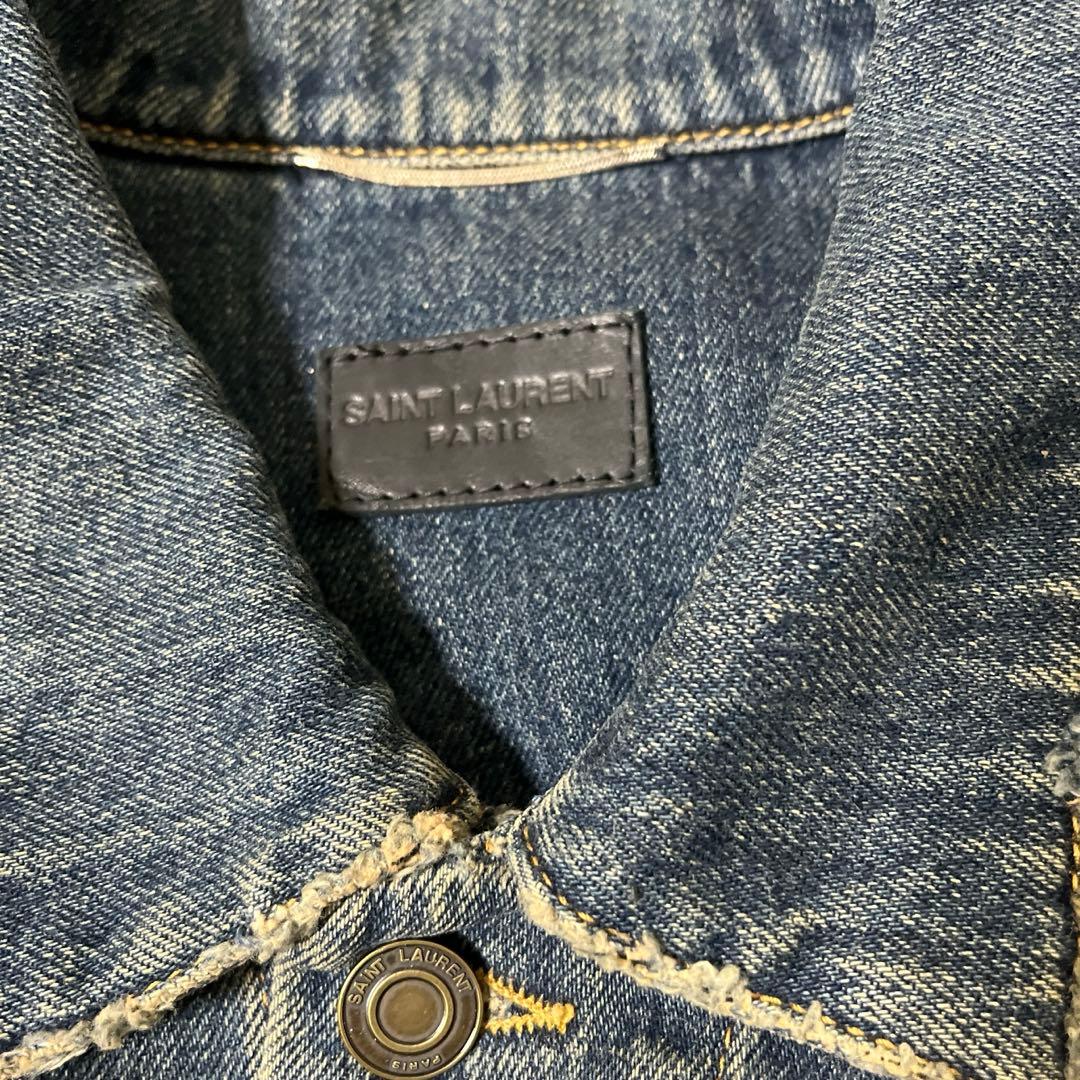 【室内試着程度】Saint Laurent Parisのデニムジャケット、S