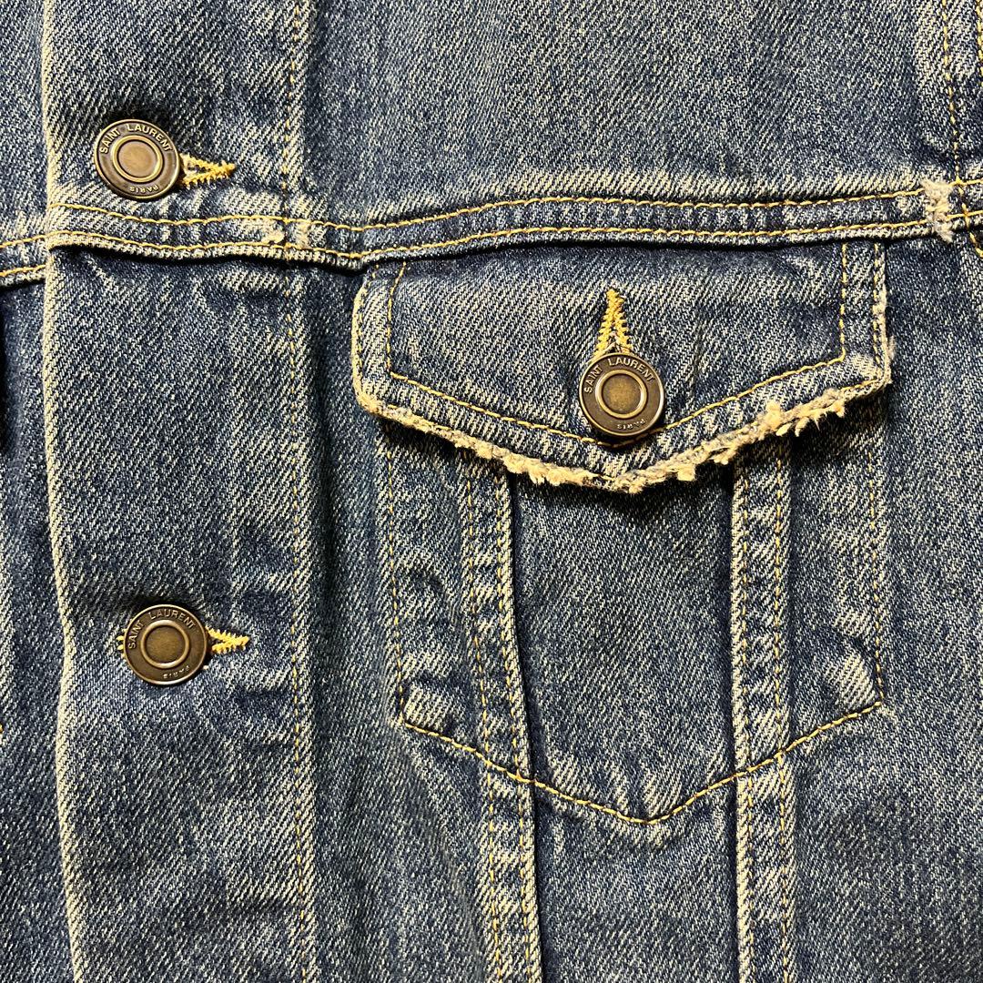 【室内試着程度】Saint Laurent Parisのデニムジャケット、S