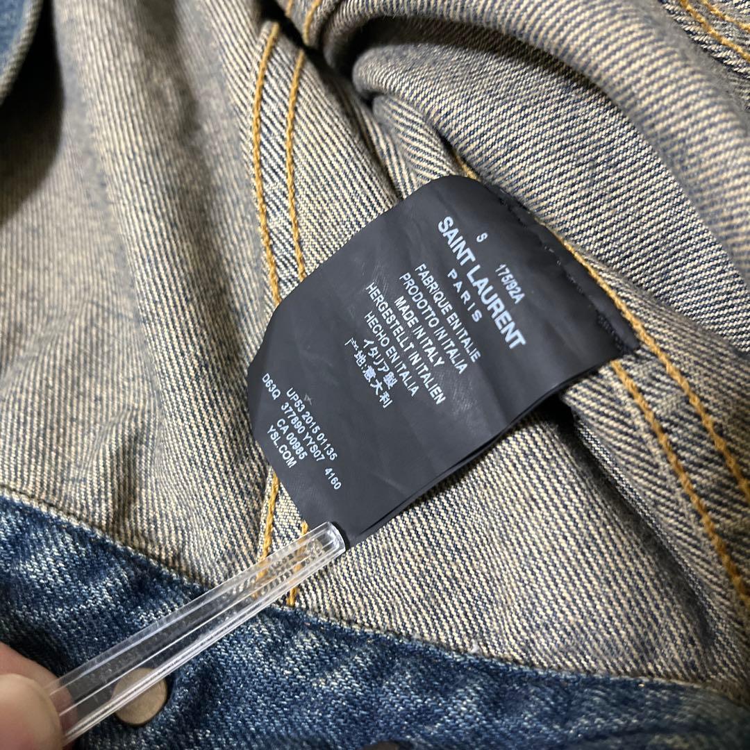 【室内試着程度】Saint Laurent Parisのデニムジャケット、S