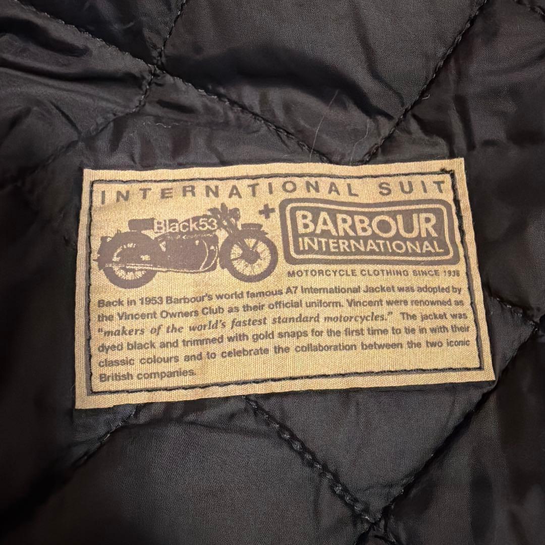 Barbour international ブラック MA-1 中綿