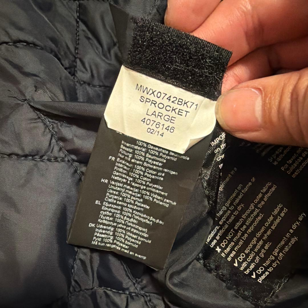 Barbour international ブラック MA-1 中綿