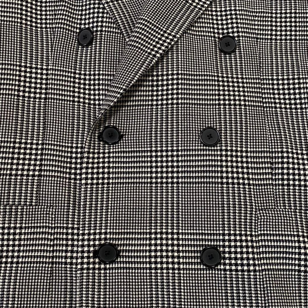 ✨極美品✨ TAGLIATORE ウール チェック ダブル カジュアル 50