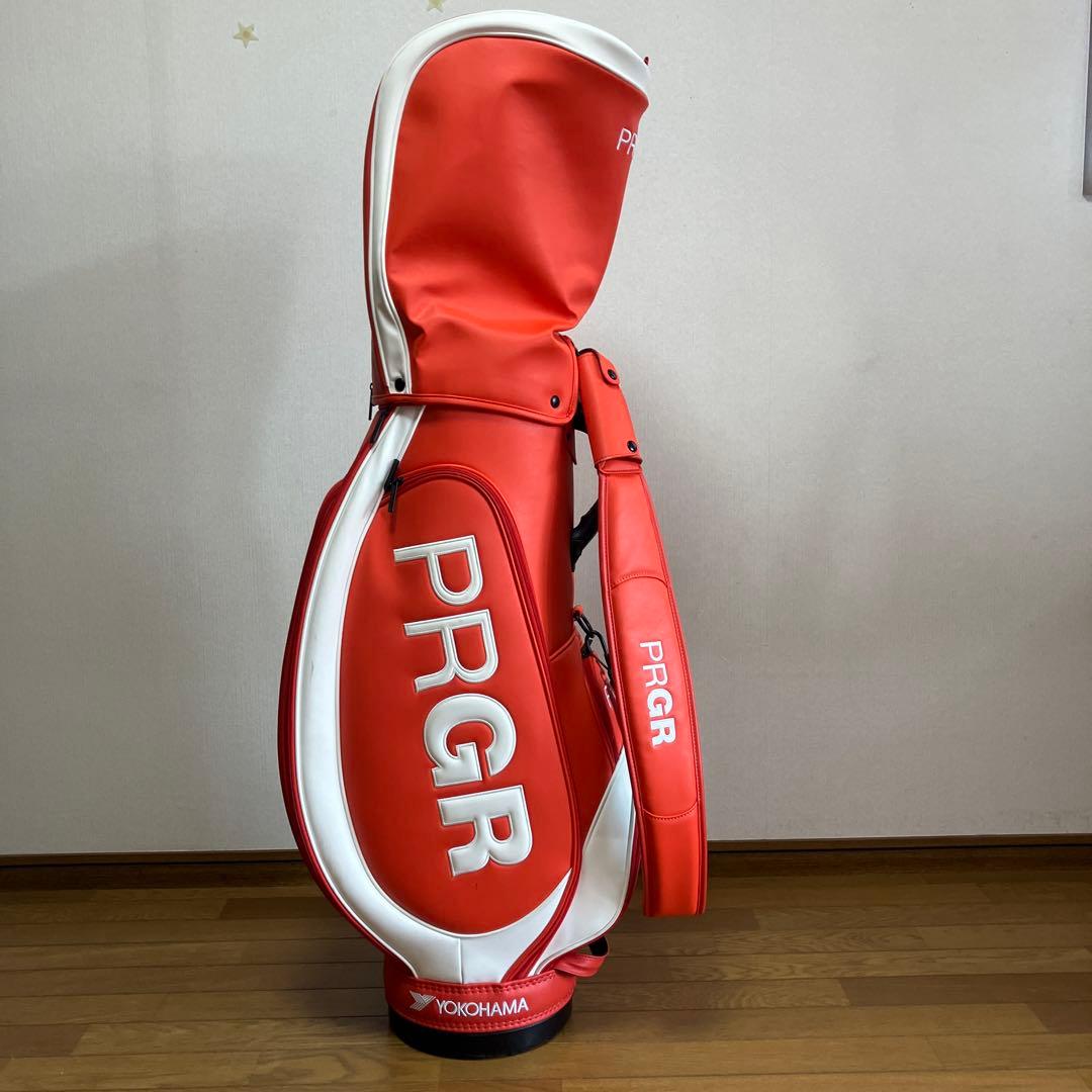 PRGR キャディバッグ オレンジ色 YOKOHAMA