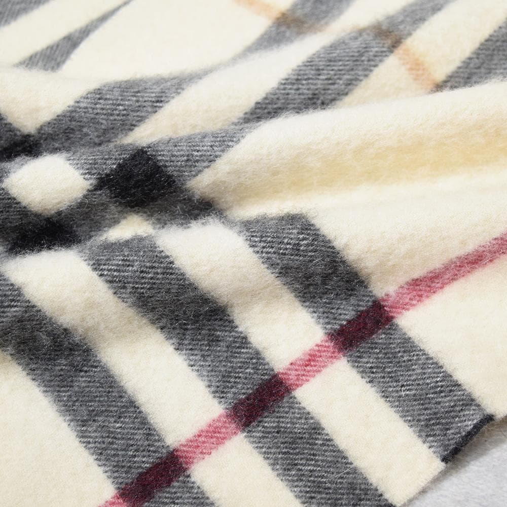 英国製 バーバリー BURBERRY カシミヤ100％ メガチェック ストール