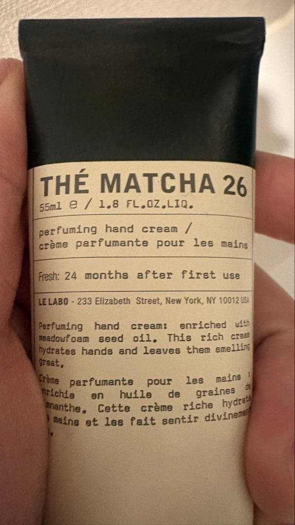 Le LABO THÉ MATCHA 26 パフューミングハンドクリーム55ml