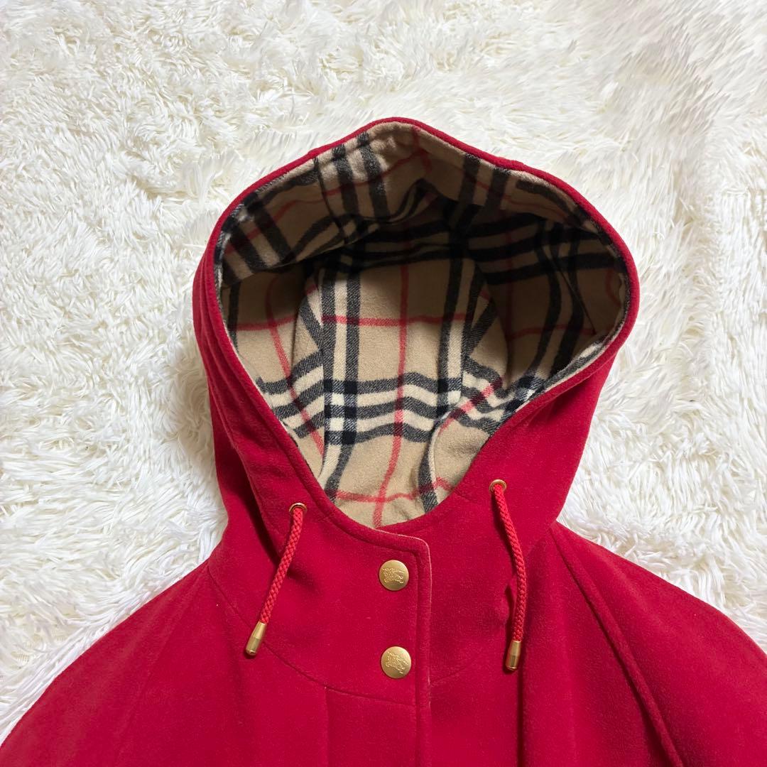 極美品 バーバリー カシミヤ ダブルフェイス ロングコート 金ボタン ホースロゴ