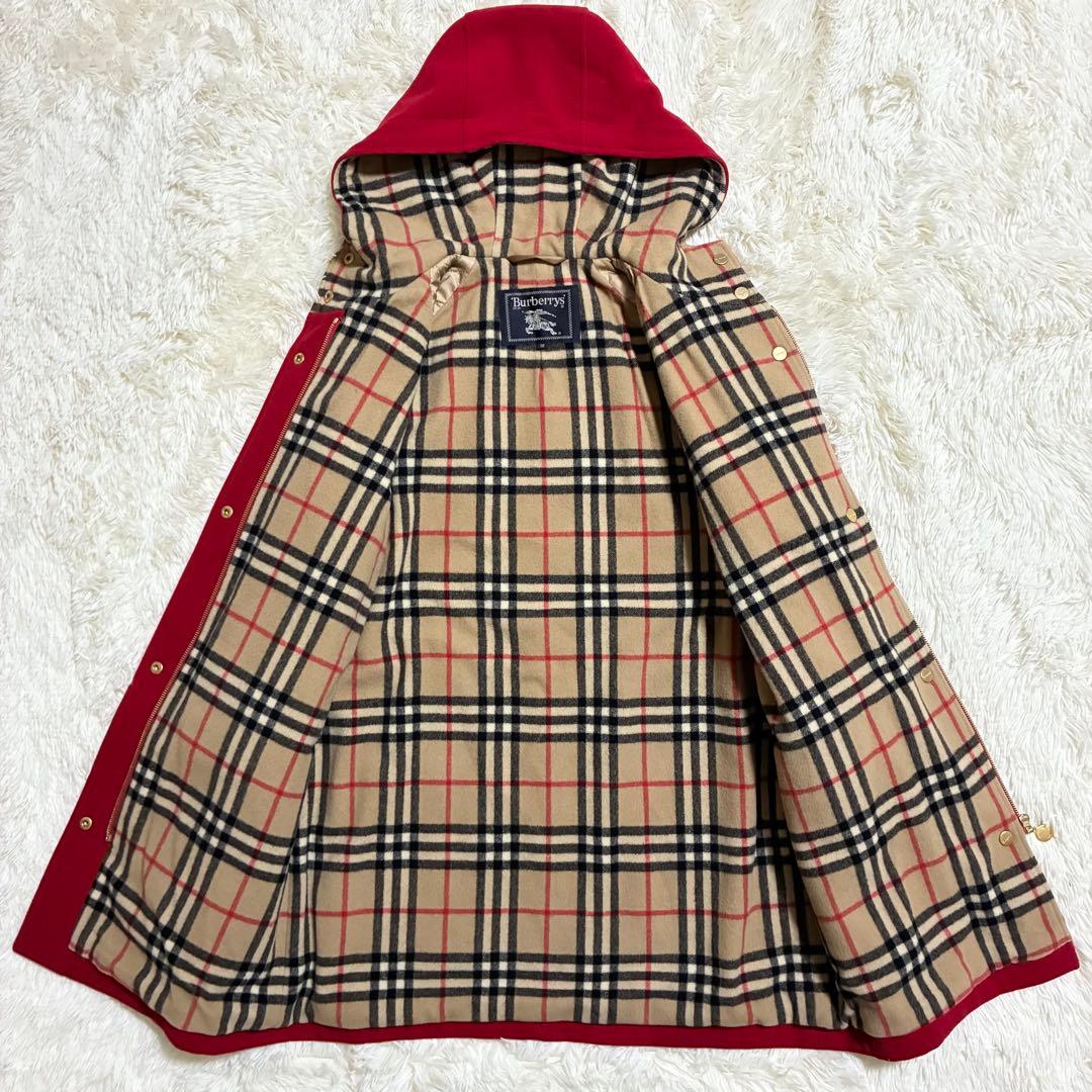 極美品 バーバリー カシミヤ ダブルフェイス ロングコート 金ボタン ホースロゴ
