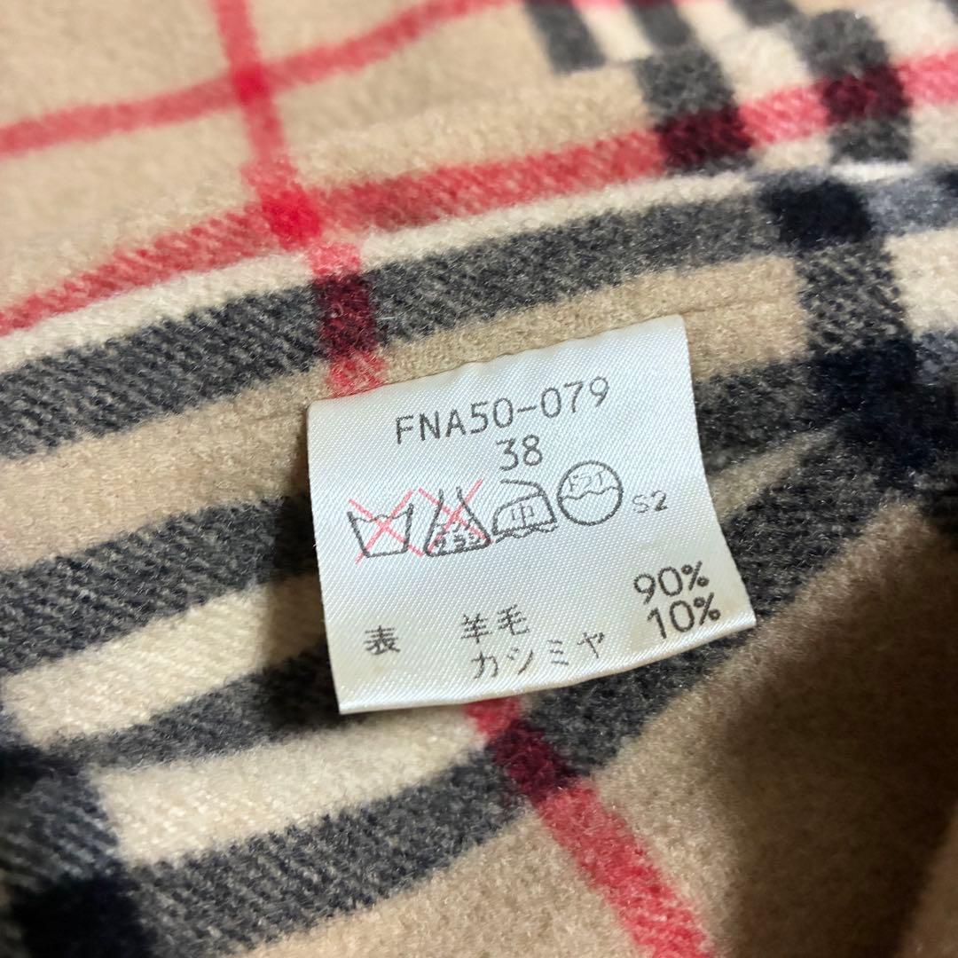 極美品 バーバリー カシミヤ ダブルフェイス ロングコート 金ボタン ホースロゴ