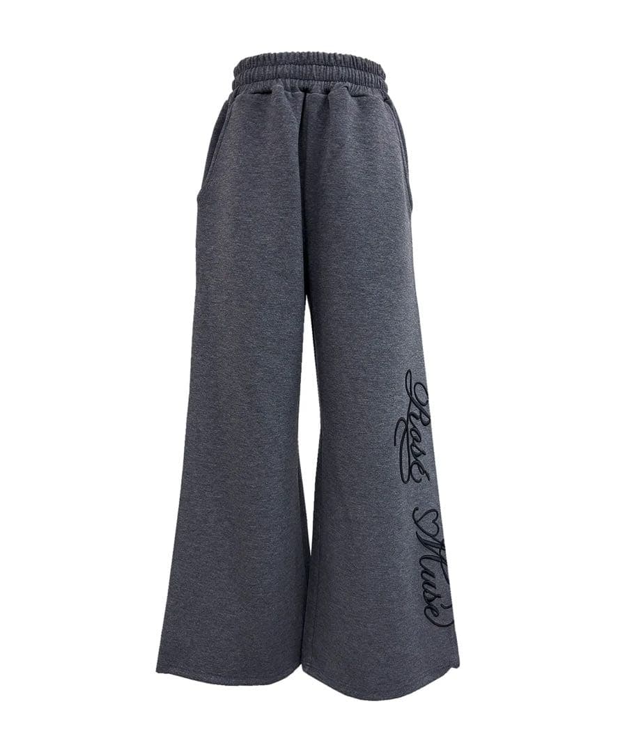 Rosé Muse ロゼミューズ　logo 3d embroidey pants