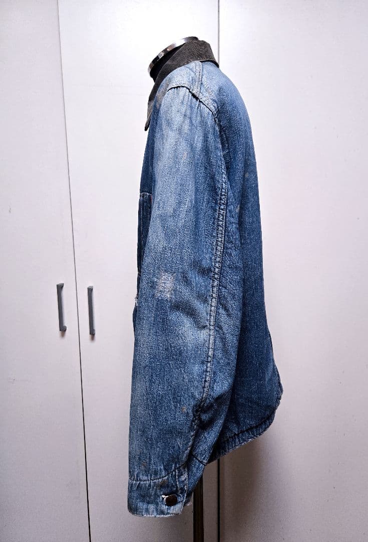 50s ヴィンテージ カバーオール ワーク デニム ジャケット エンジニア