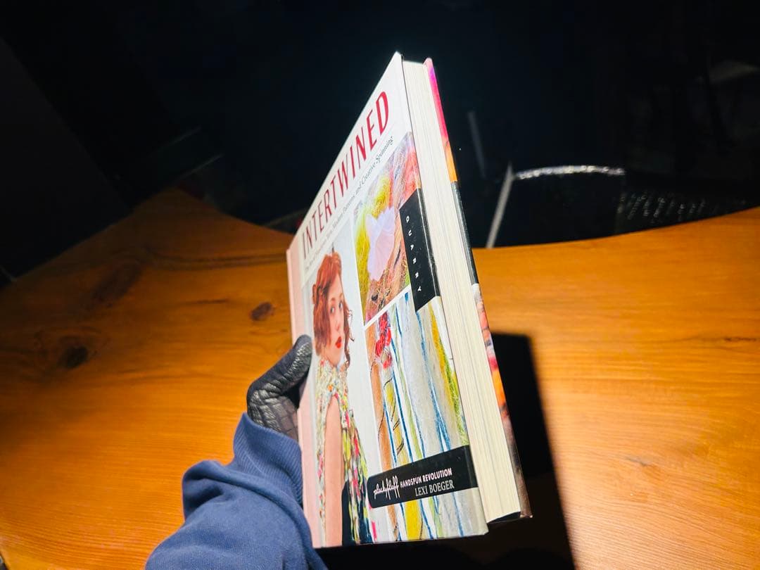 国内入手困難‼️糸紡ぎブックINTERTWINED アートヤーン　洋書　美品‼️