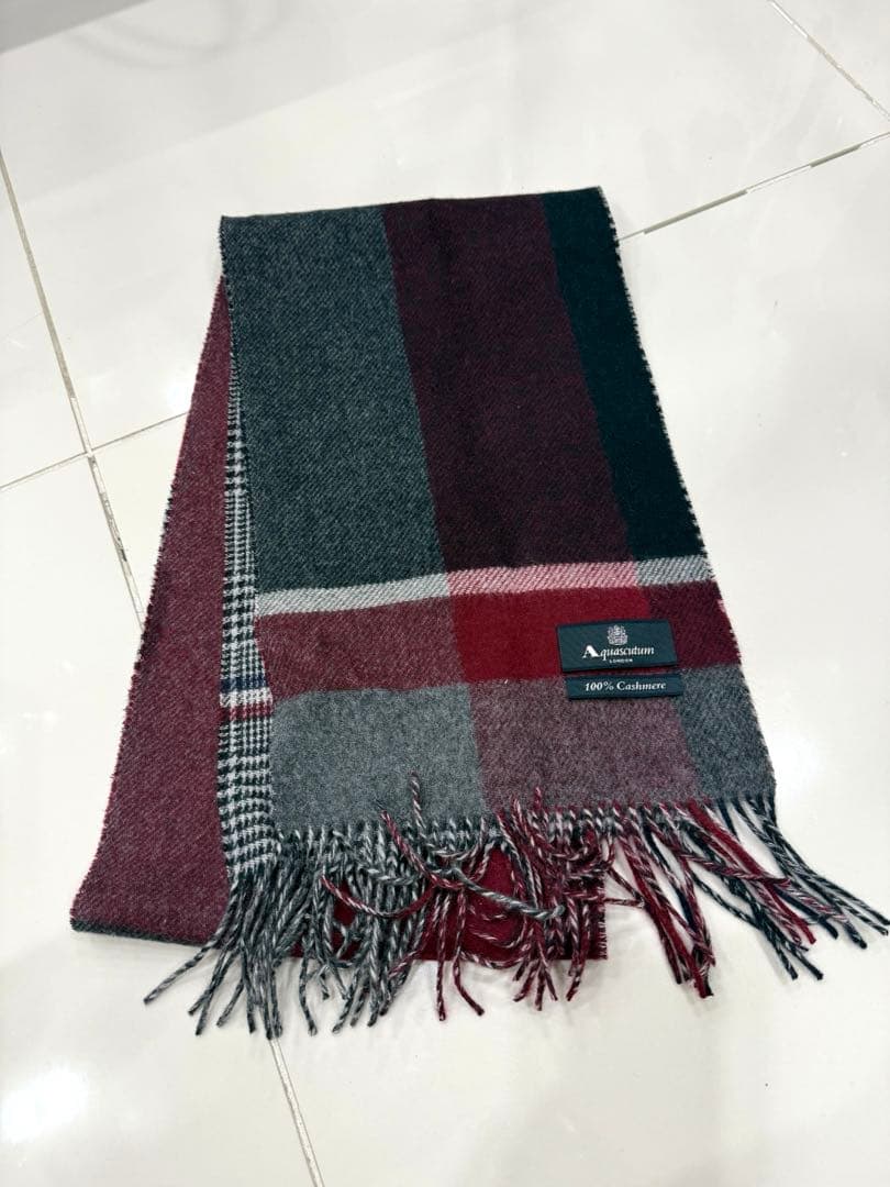 美品カシミアマフラー