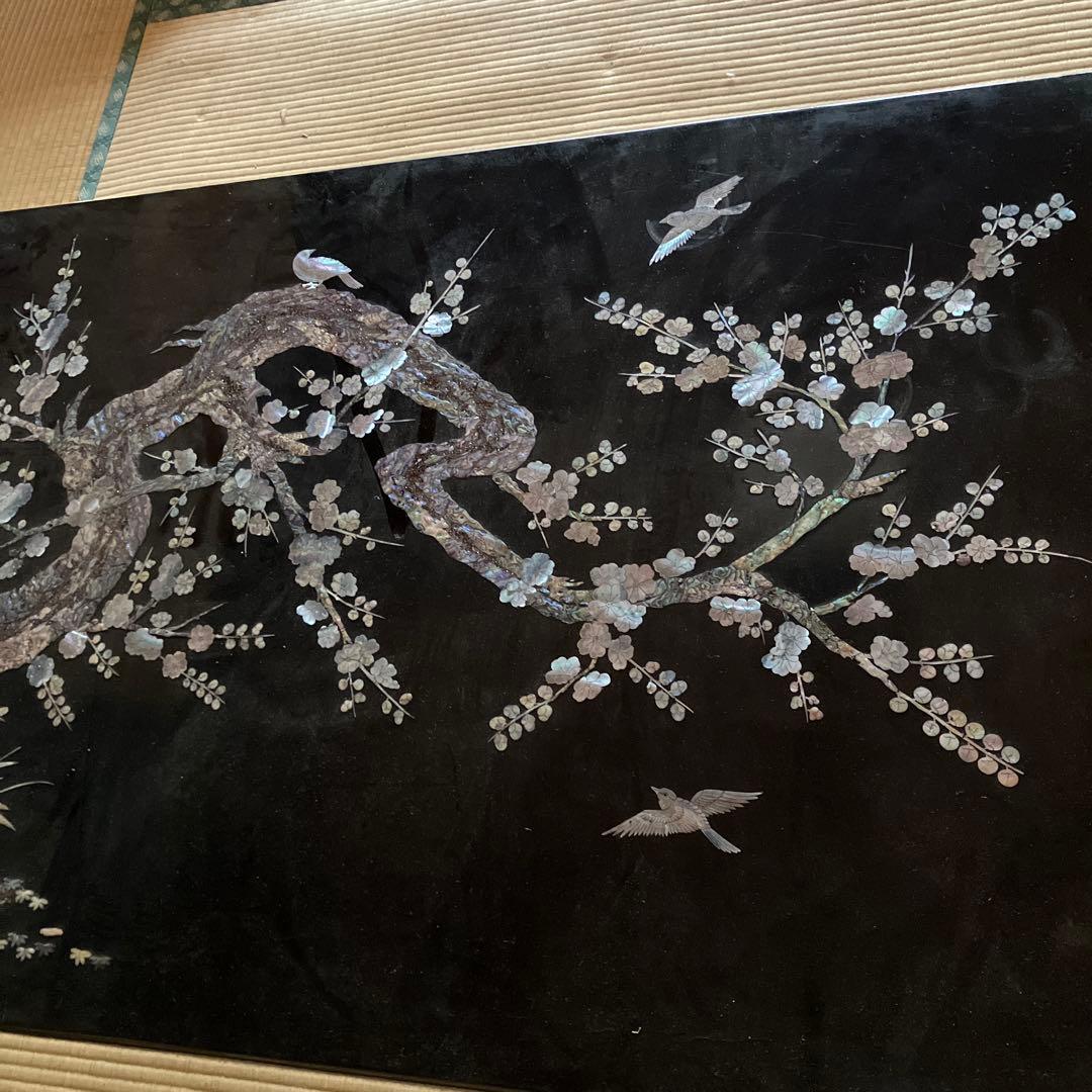 【TIさん専用です】螺鈿　テーブル　和風座卓 貝殻装飾