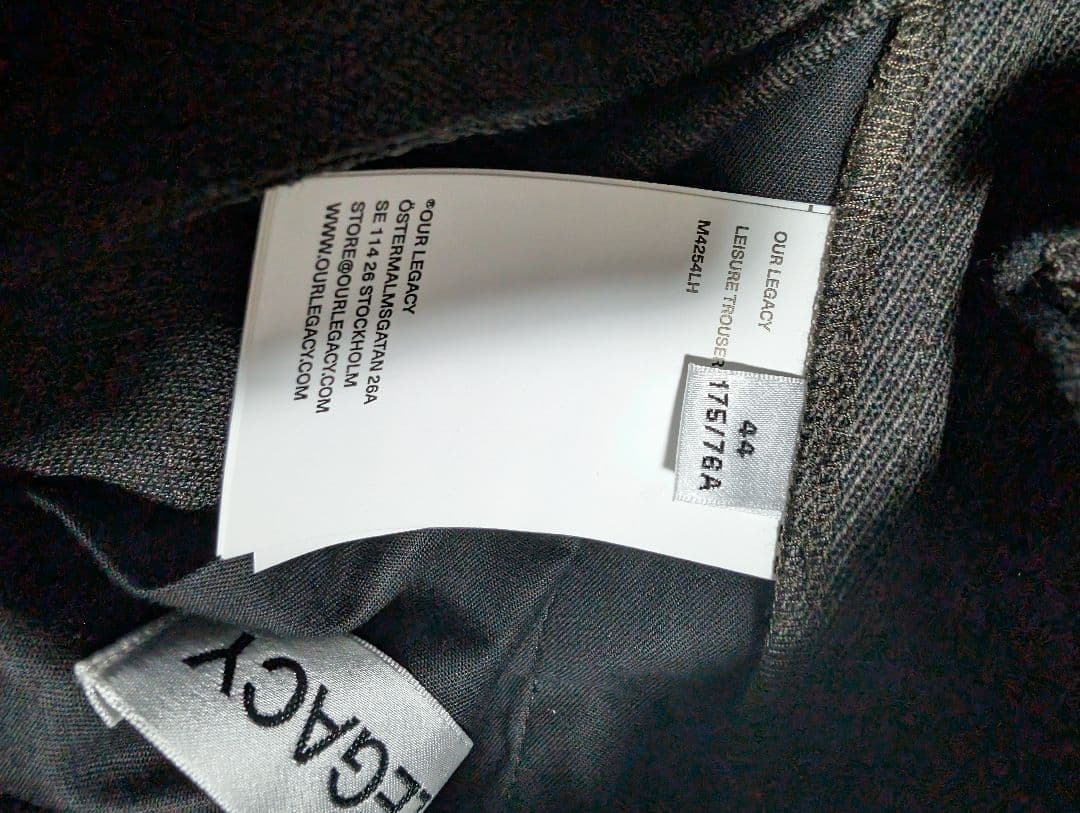 our legacy leisureトラウザー　28　44　25aw