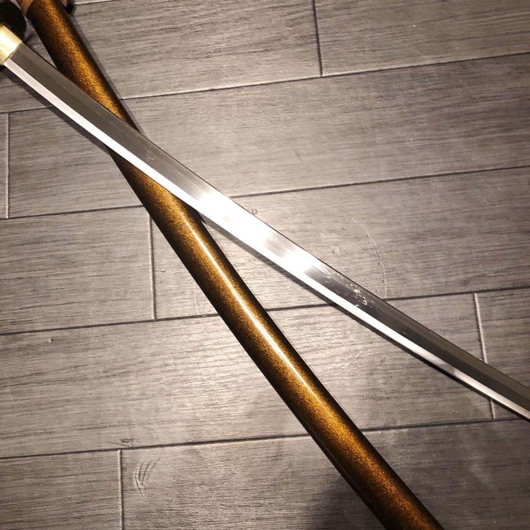 高級模造刀　亜合金刀身　居合刀　茶拵え