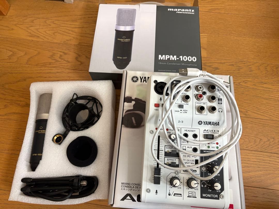 MPM-1000 マイク＆AG03 ミキサー セット