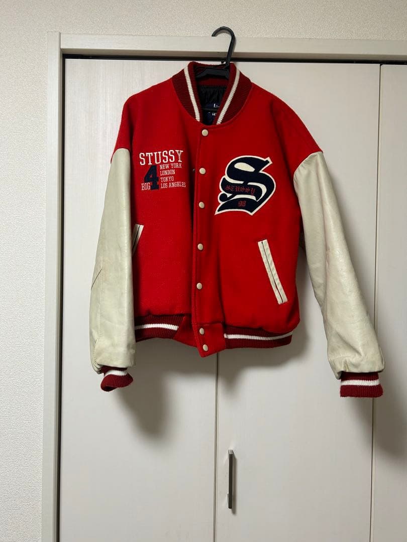 STUSSY スタジャン レッド S