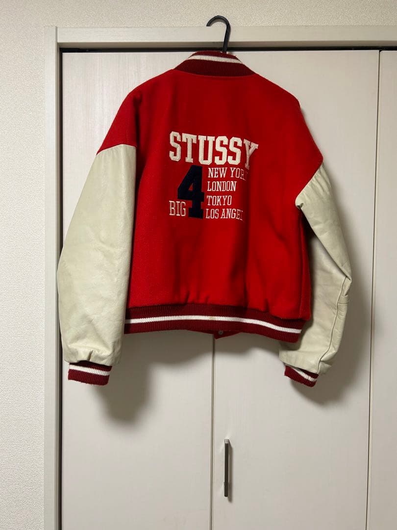 STUSSY スタジャン レッド S