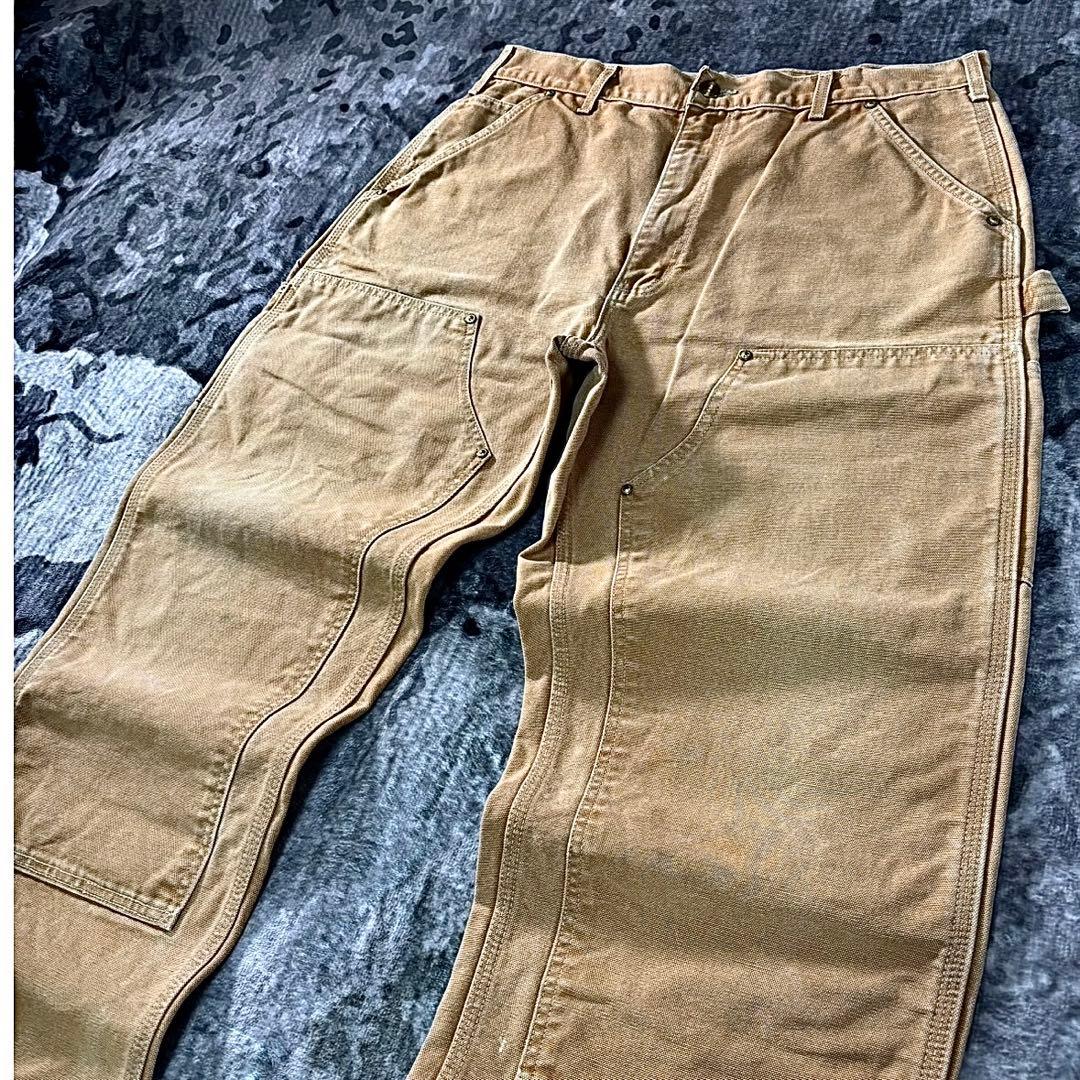 USA製 36×32 Carhartt 金ボタン YKKチャック 人気カラー