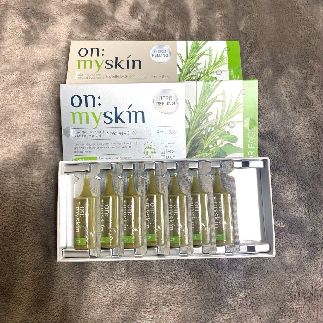 on: myskin ハーブピーリング 23個　顔用　セット売り