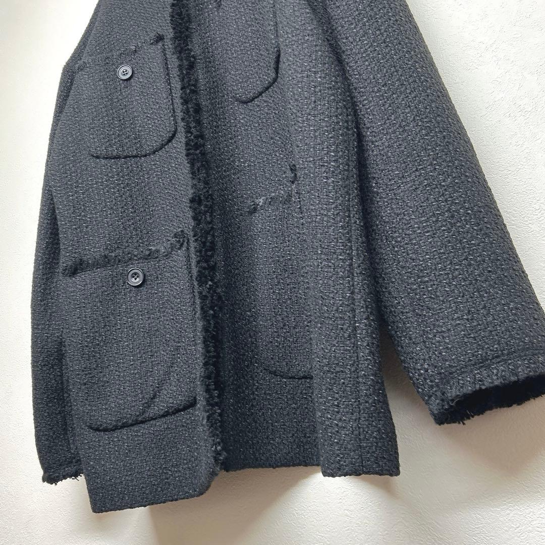 24時間限定価格　ジャーナルスタンダード　ツイードノーカラージャケット　フリンジ