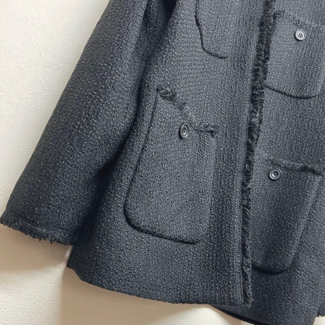 24時間限定価格　ジャーナルスタンダード　ツイードノーカラージャケット　フリンジ