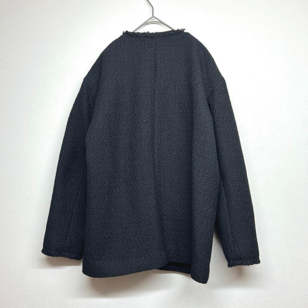 24時間限定価格　ジャーナルスタンダード　ツイードノーカラージャケット　フリンジ