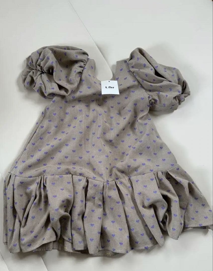 ワンピース Uhr Heart Mom Dress 5-6y purple