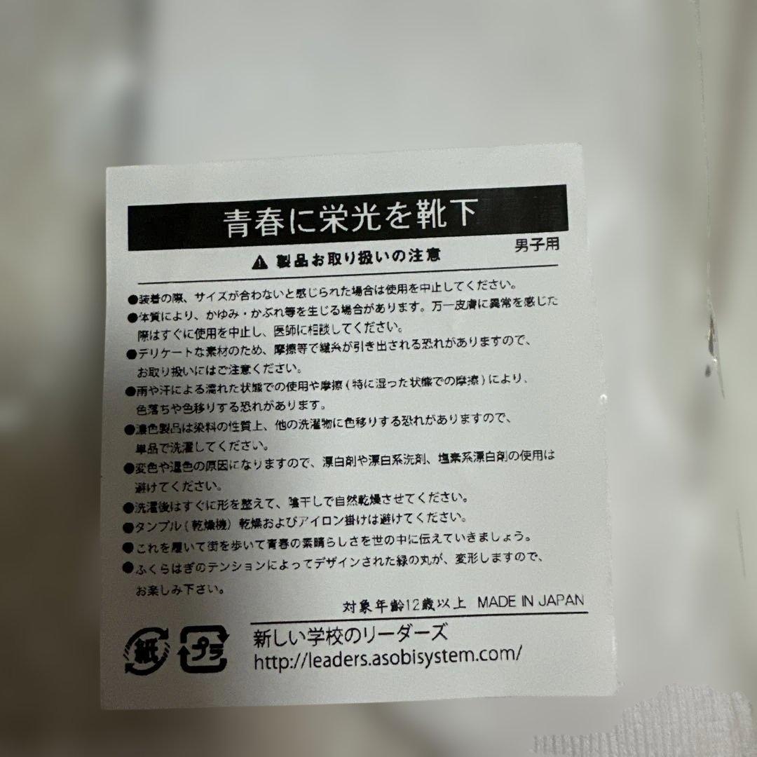 新しい学校のリーダーズ 青春に栄光を靴下 男子用