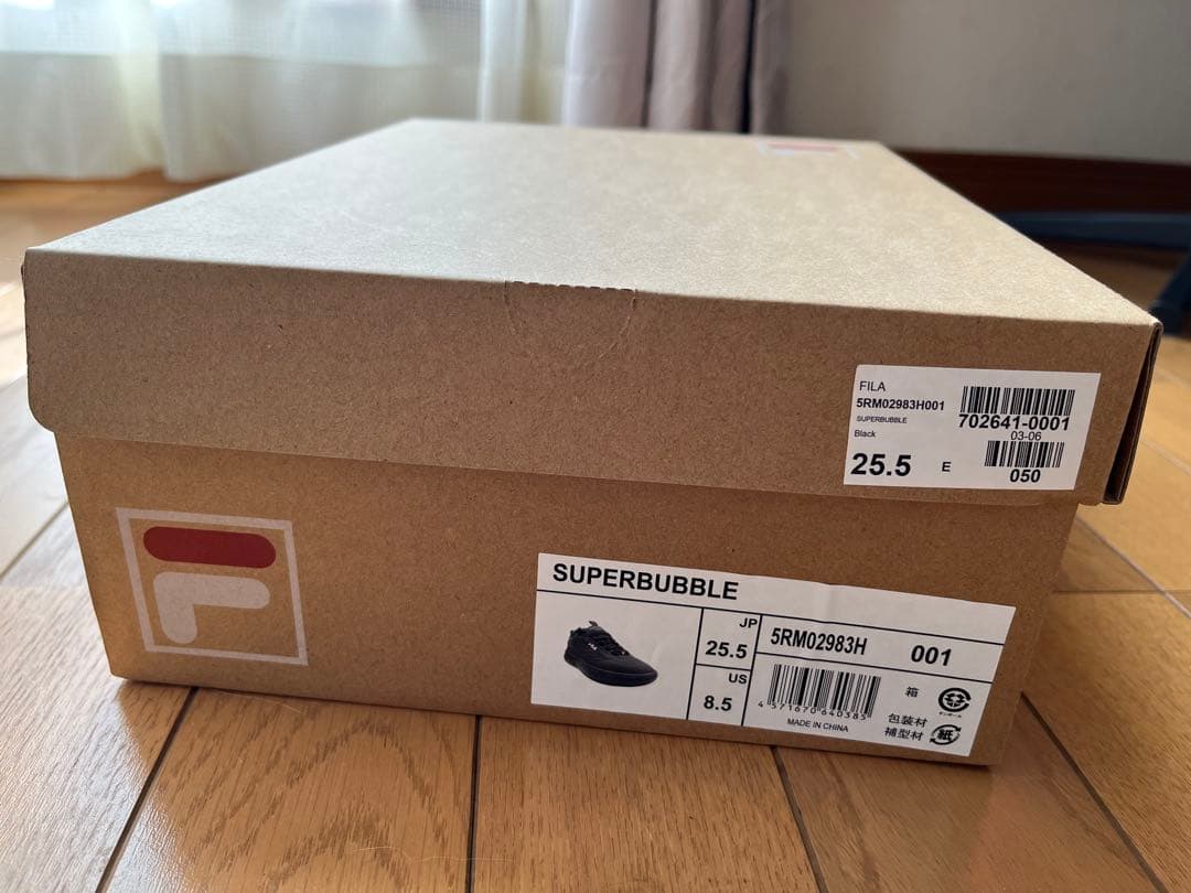 FILA ブラック スニーカー SUPERBUBBLE