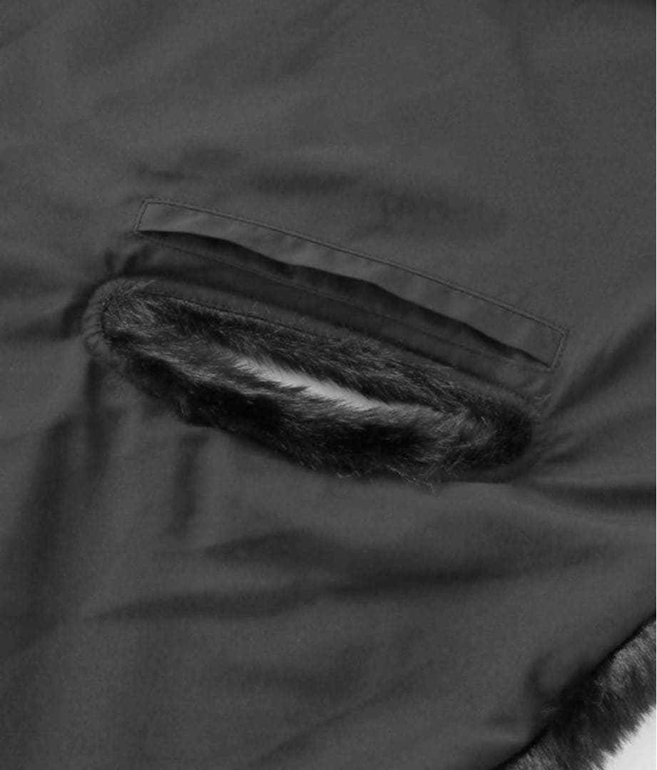 ジェンヌJENNEリッチボリュームファーケープ ブラック【タグ付き新品】