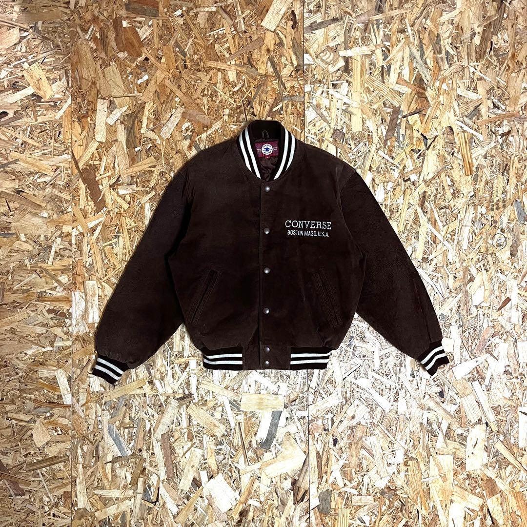 ジャケット・アウター 90s OLD converse stadium jacket leather