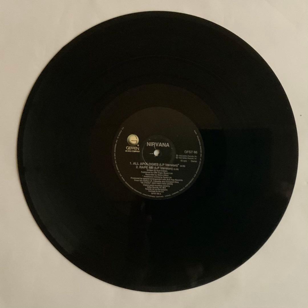NIRVANA all apologies 12inch アートプリント2枚付