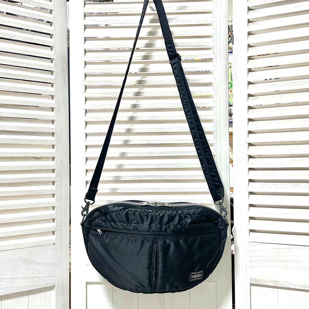 PORTER ポーター タンカー オーバル型 ハーフムーン ショルダーバッグ