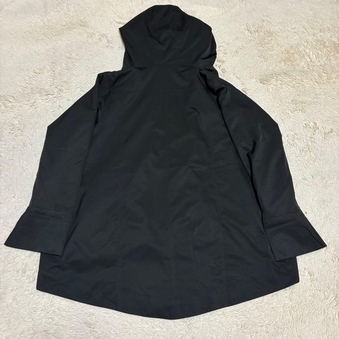 萌 モユル ARTMIX 美品 変形 ナイロンフーディーコート 黒 ブラック