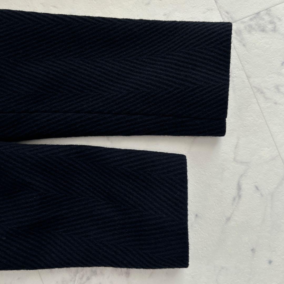 LAUREN RALPH LAUREN ヘリンボーン柄 ダブルブレスト コート