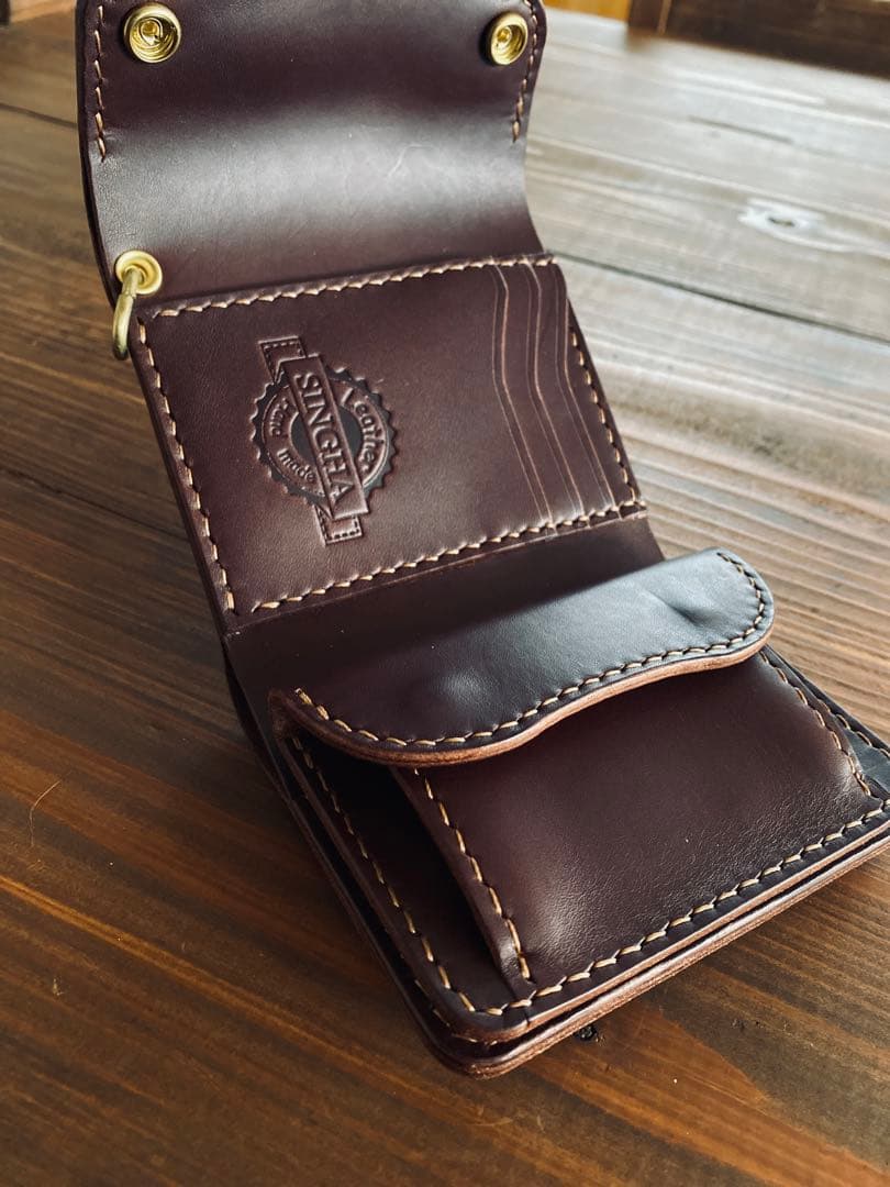 【ブルガロ】TS03-76ショートトラッカーウォレット&真鍮チェーン別売り