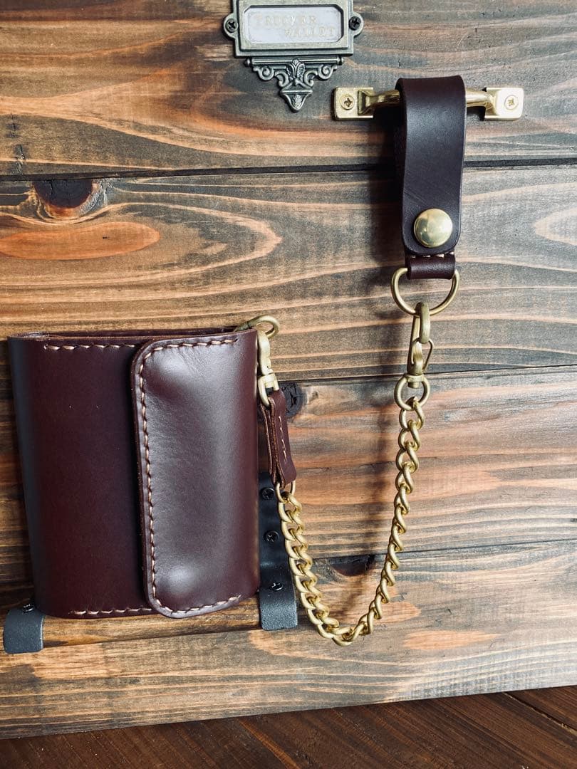 【ブルガロ】TS03-76ショートトラッカーウォレット&真鍮チェーン別売り