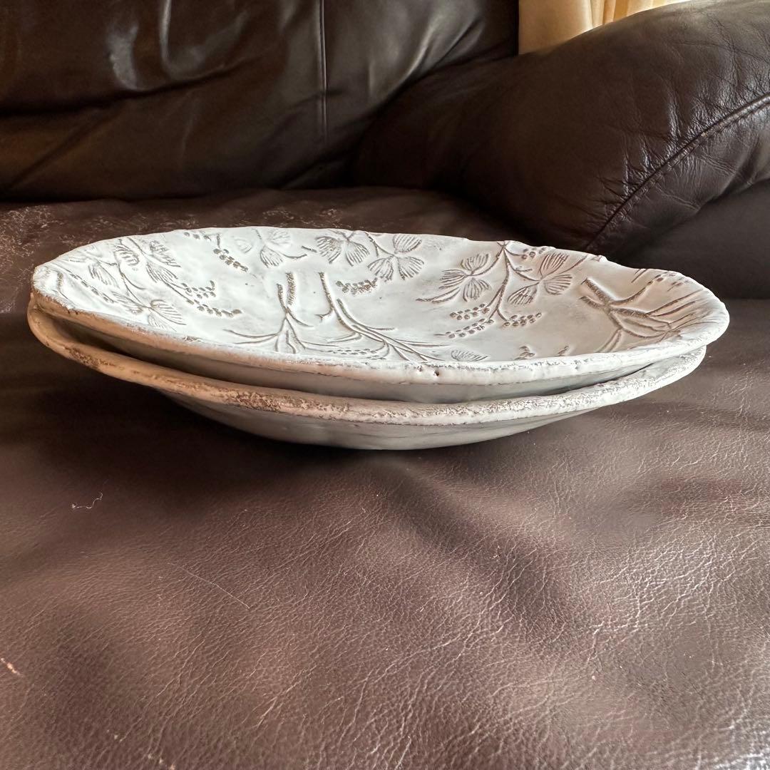 大皿2枚セット　Astier de Villatte アスティエ ド ヴィラット