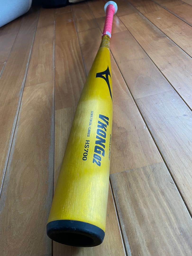 【美品】Ｖコング02 中学硬式 バット83cm