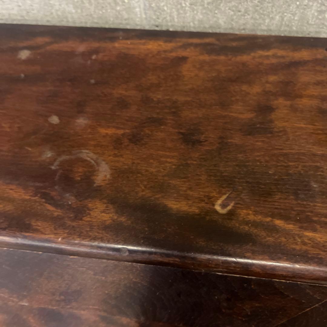 山登りで聞く音楽様 松本民芸家具 高山式座ビューロダークブラウン 文机