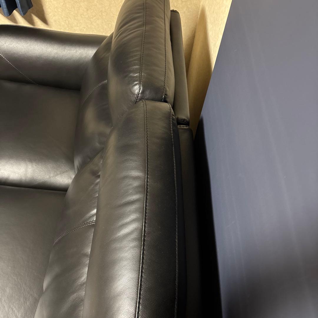 ニトリ　2人掛けソファ　アネーロ NB BK