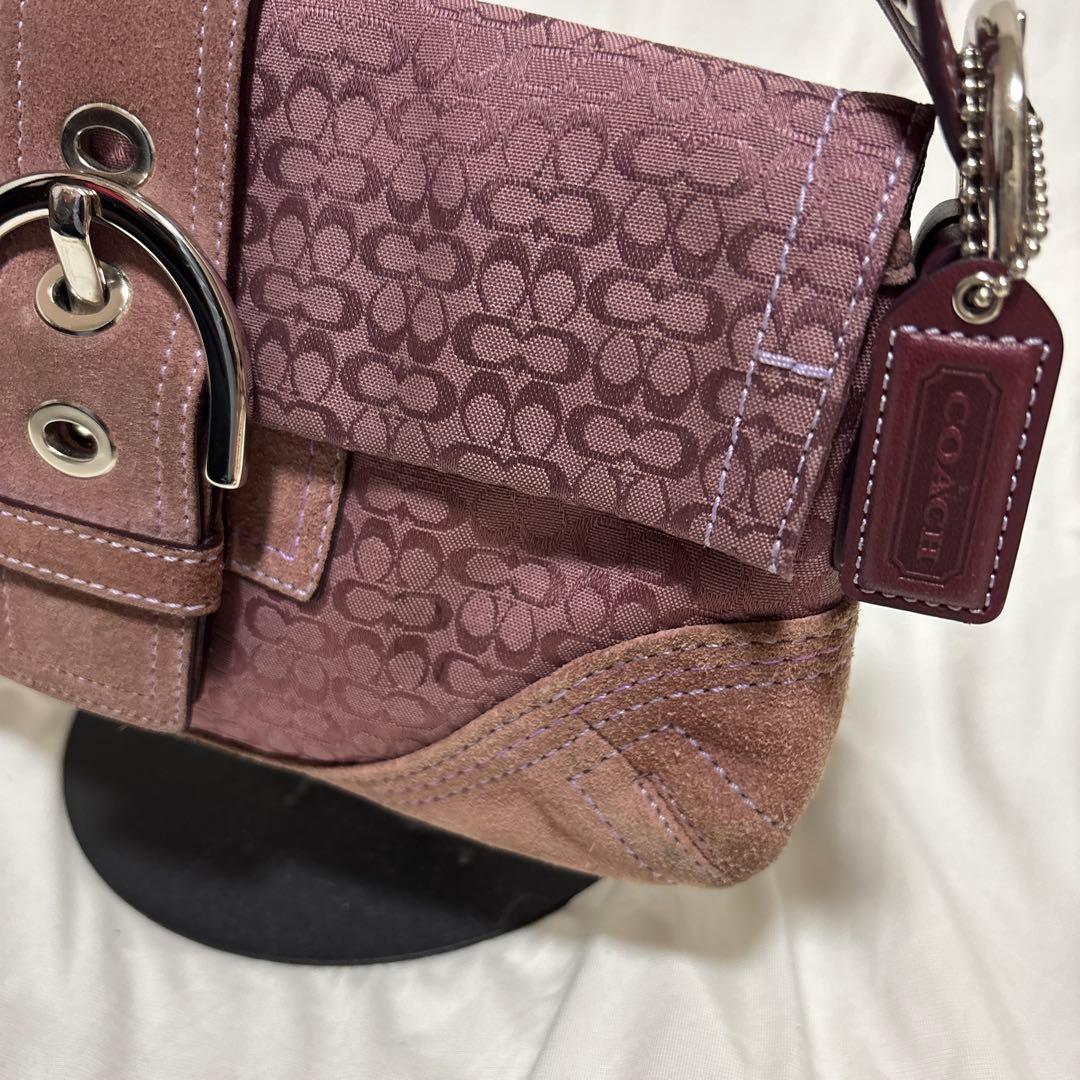 稀少色♡RARE COACH SOHOワンショルダーバッグ シグネチャーチャーム