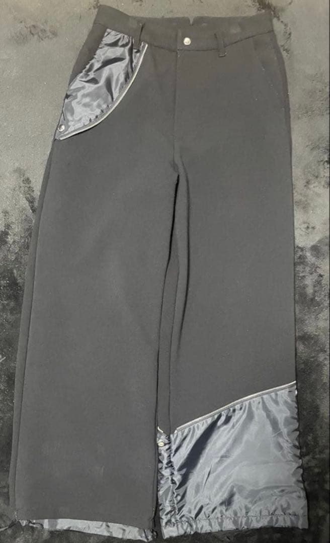 grancy スラックス リバース レイヤードデザイン スラックス