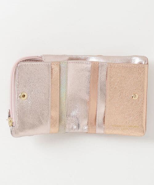 ツモリチサトキャリー ゴールド系 パッチワーク 二つ折り財布