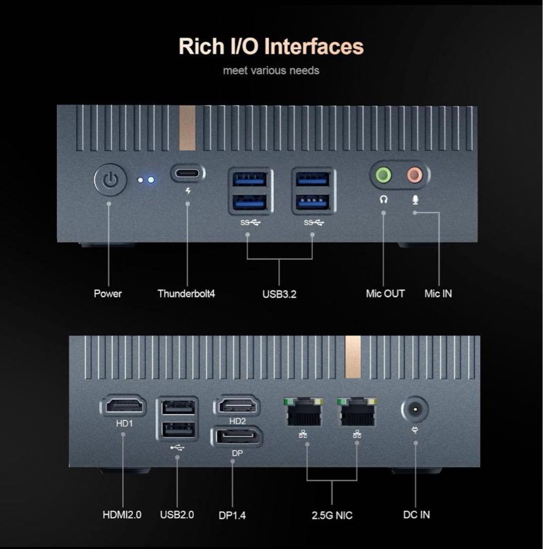 国内版-Mini PC i9 12900HK RAM 32gb- ssd1tb