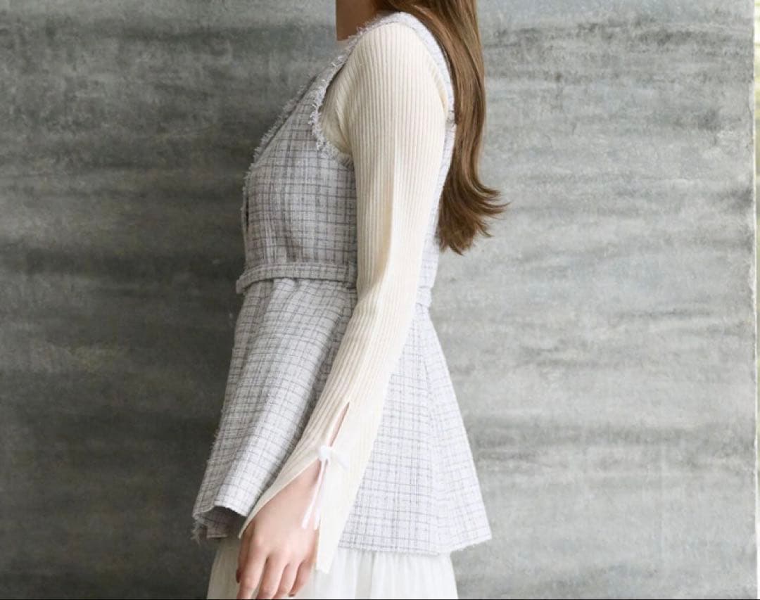 JILLbyJILLSTUART⭐️ツイードペプラムジレ