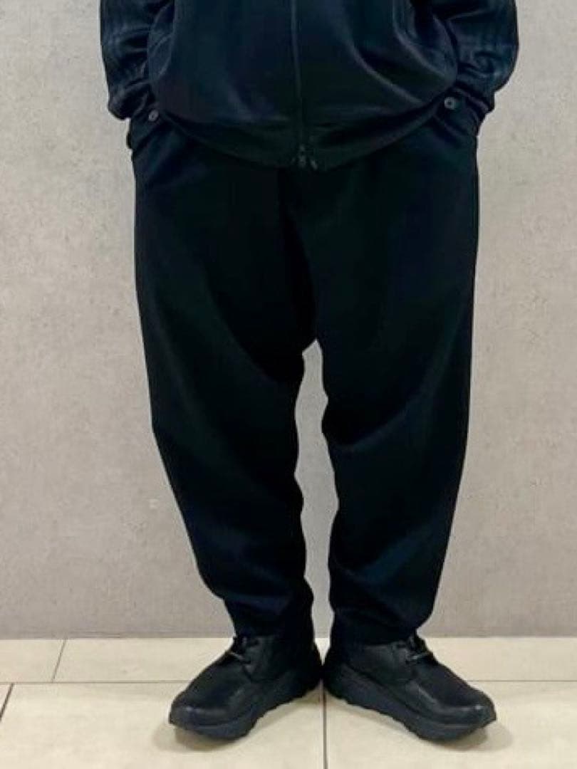 新品　2025-26AWヨウジヤマモトプールオム　ウールギャバ　サルエルパンツ