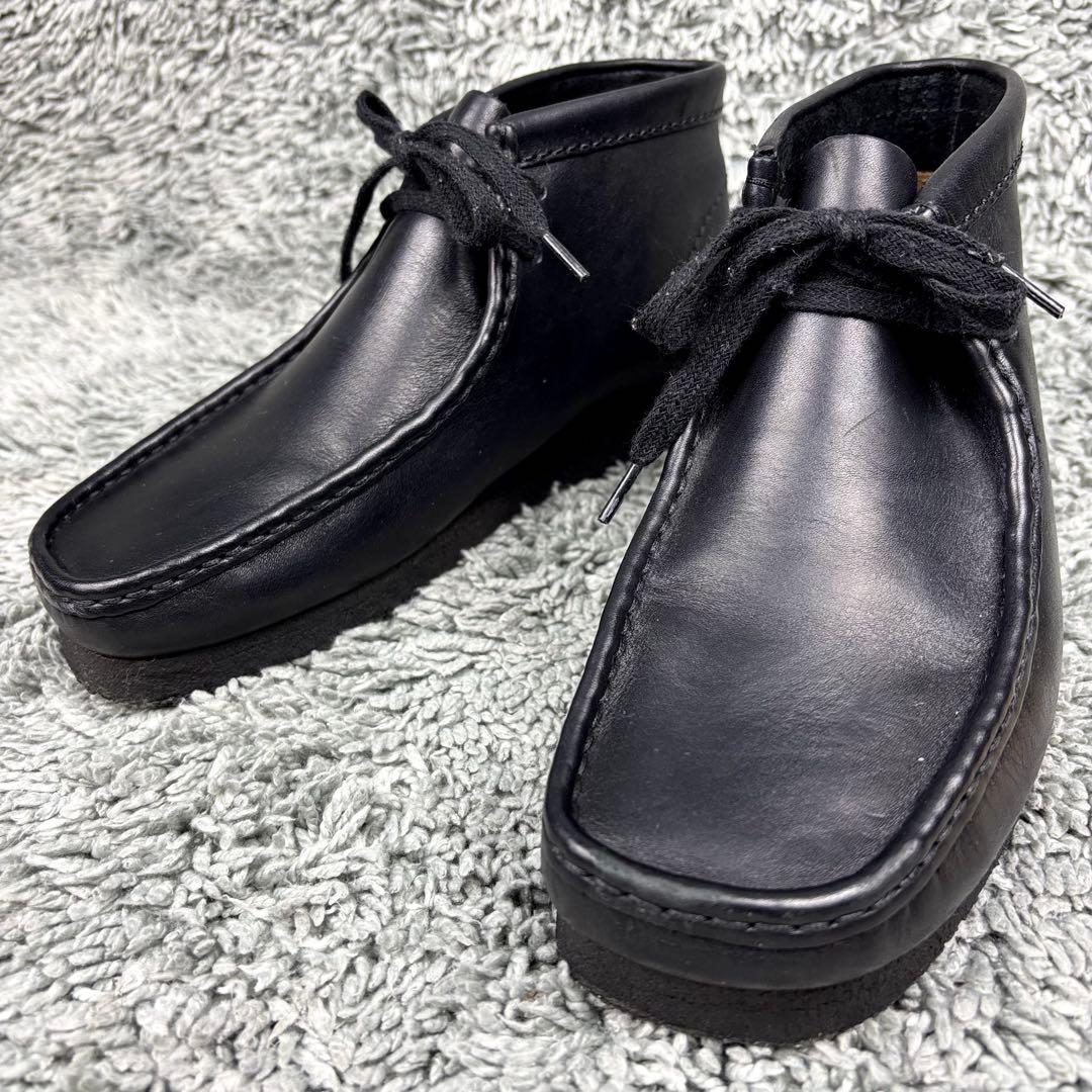 ✨極美品✨クラークス Clarks ワラビー オールレザー【25.5】ブラック